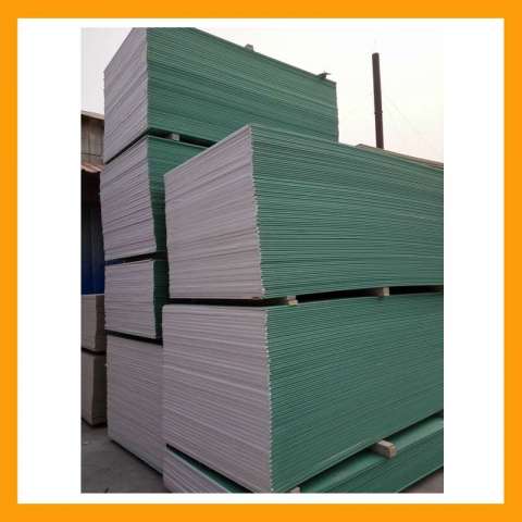 Water Stop Gypsum Plasterboard Factory for Moisture Proof 1220*2440*12mm