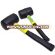 Black Head Rubber Mallet Rubber Hammer with Plastic Handle